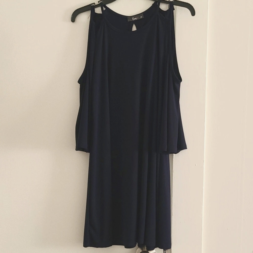 Navy swing dress. Size medium